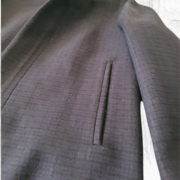 NWT Theory Clarence Wool Coat XL in Mink Multi Micro Check - Picture 13 of 16